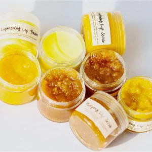 Lip Scrub Private Label Wholesale Natural Organic Sugar Dark lip exfoliator Turmeric Lightening Lip scrub